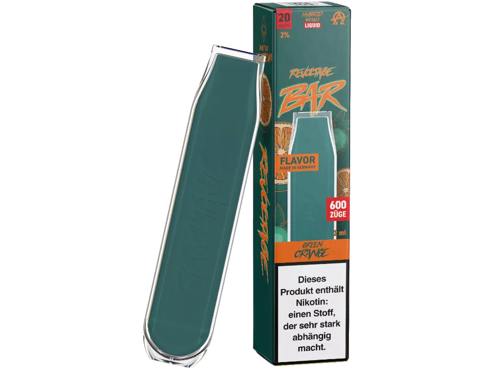 REVOLTAGE BAR Einweg E-Zigarette Green Orange 20mg/ml