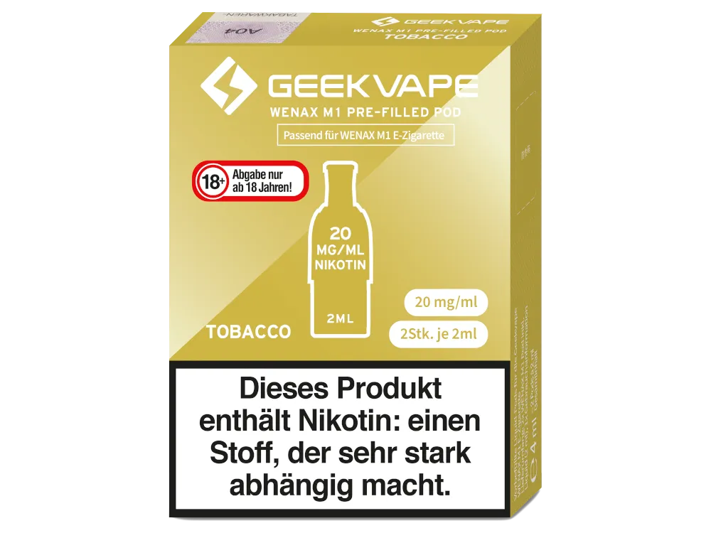 Geekvape Wenax M1 Pods Tobacco 20mg/ml 2 Stück