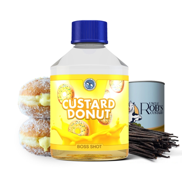BOSS SHOT Custard Donut by Flavour Boss 50ml Aroma in 250ml Flasche