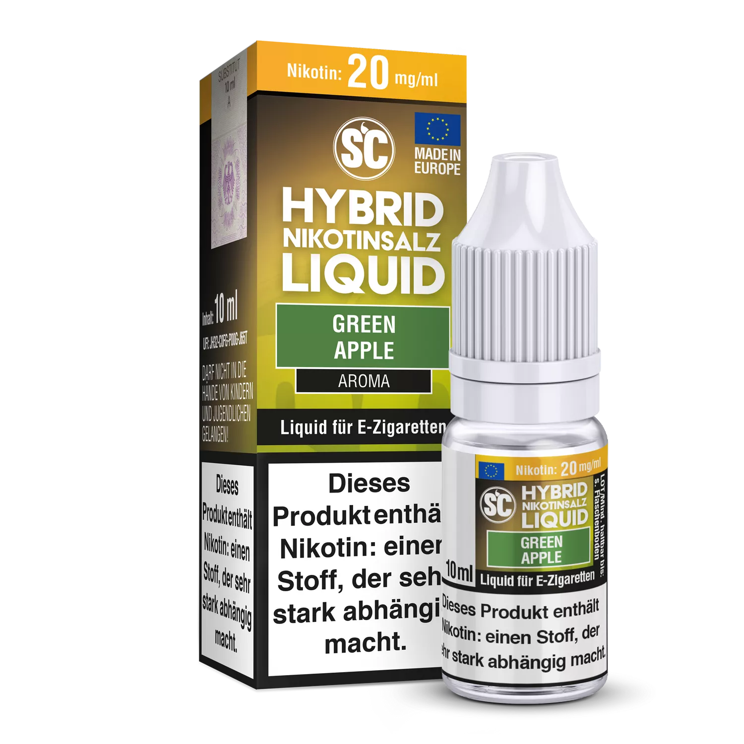 SC Hybrid Nikotinsalz Liquid Green Apple - 20mg/ml