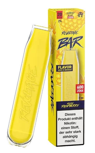 REVOLTAGE BAR Einweg E-Zigarette Yellow Raspberry 20mg/ml