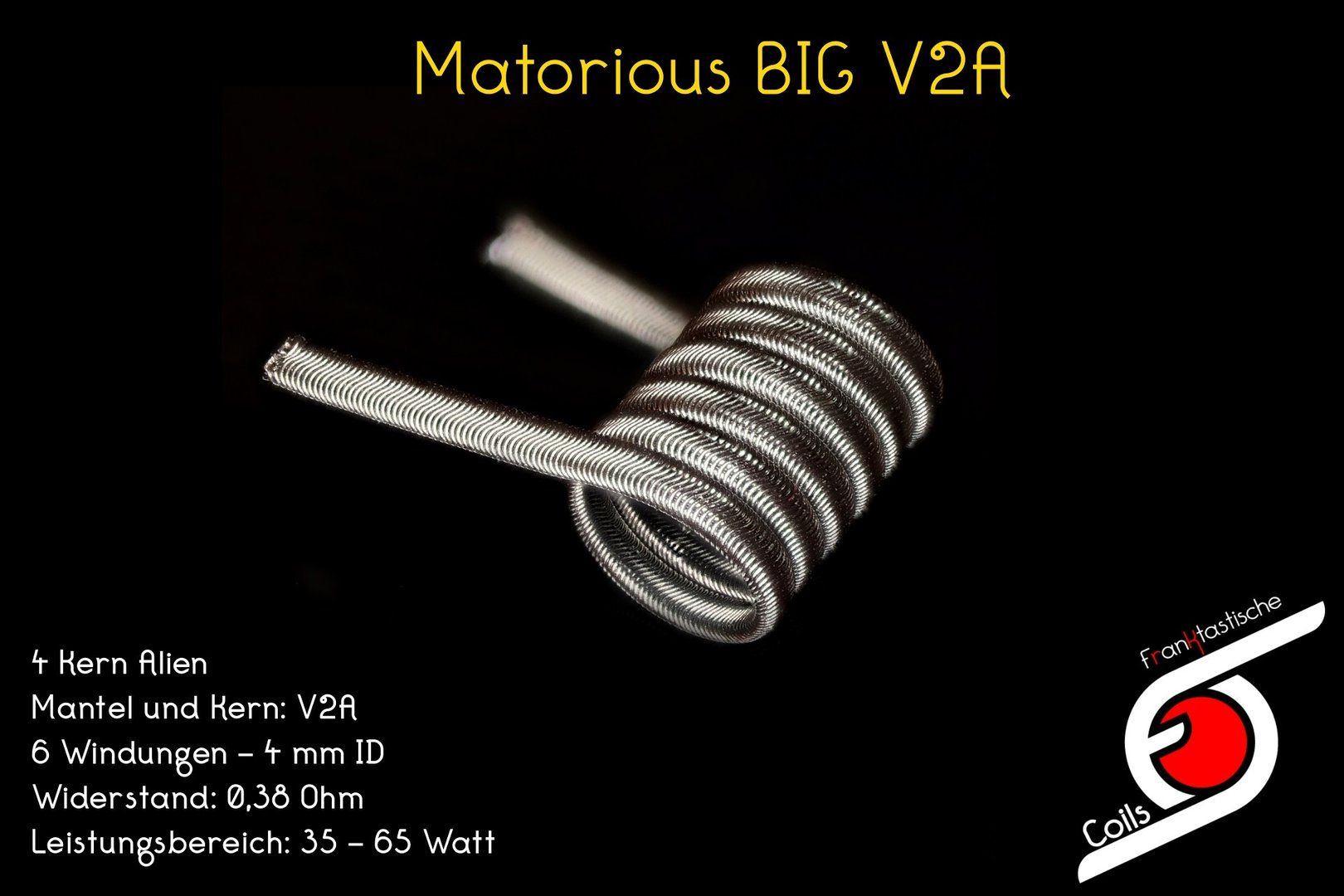 Franktastische Coils Matorious BIG V2A 0,38Ohm für MATO