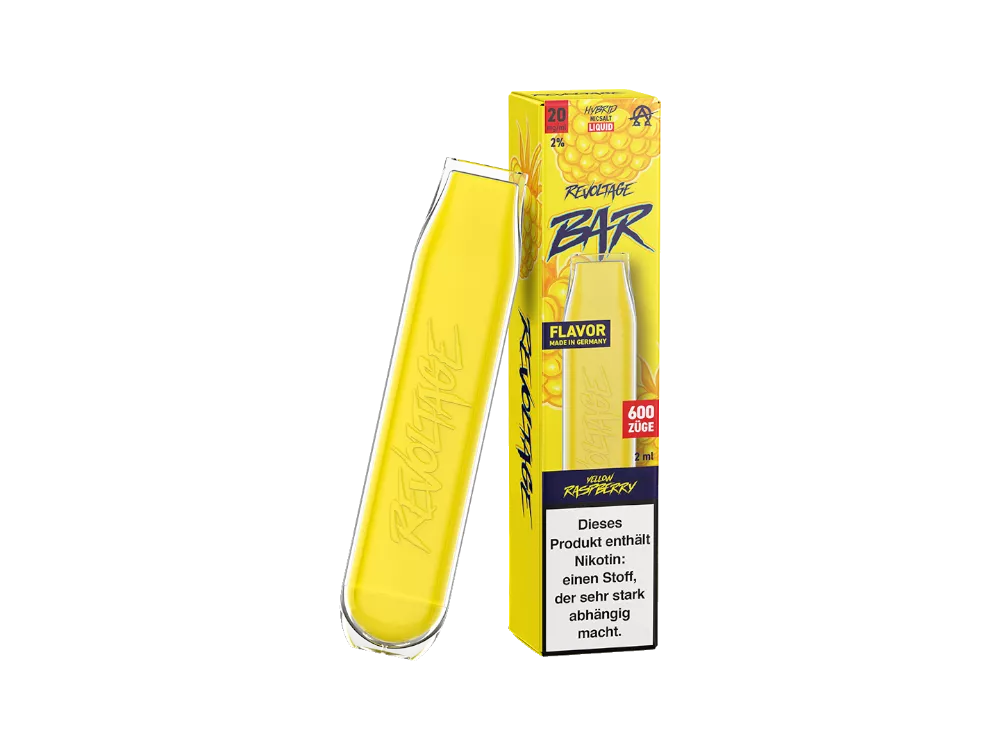 REVOLTAGE BAR Einweg E-Zigarette Yellow Raspberry 20mg/ml