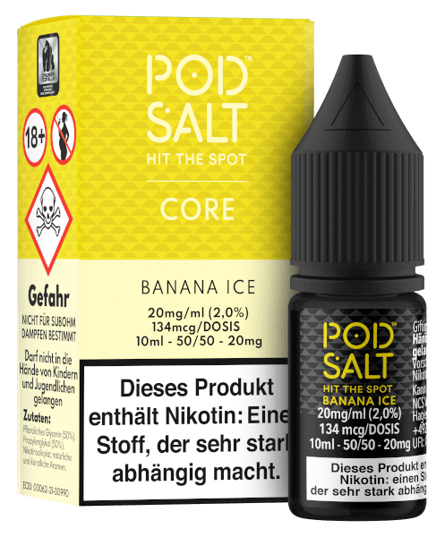 PODSALT Core Banana Ice Nikotinsalz Liquid (50/50) 20mg/ml 10ml