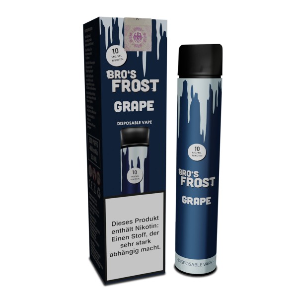 The Bro's Frost Disposable - Einweg E-Zigarette 10mg/ml - Grape - Traube
