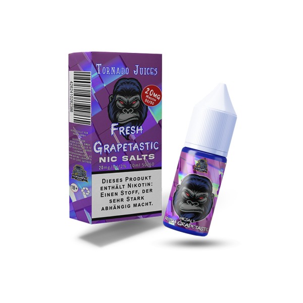 TORNADO JUICES Fresh Grapetastic Overdosed Nikotinsalz Liquid 20mg/ml