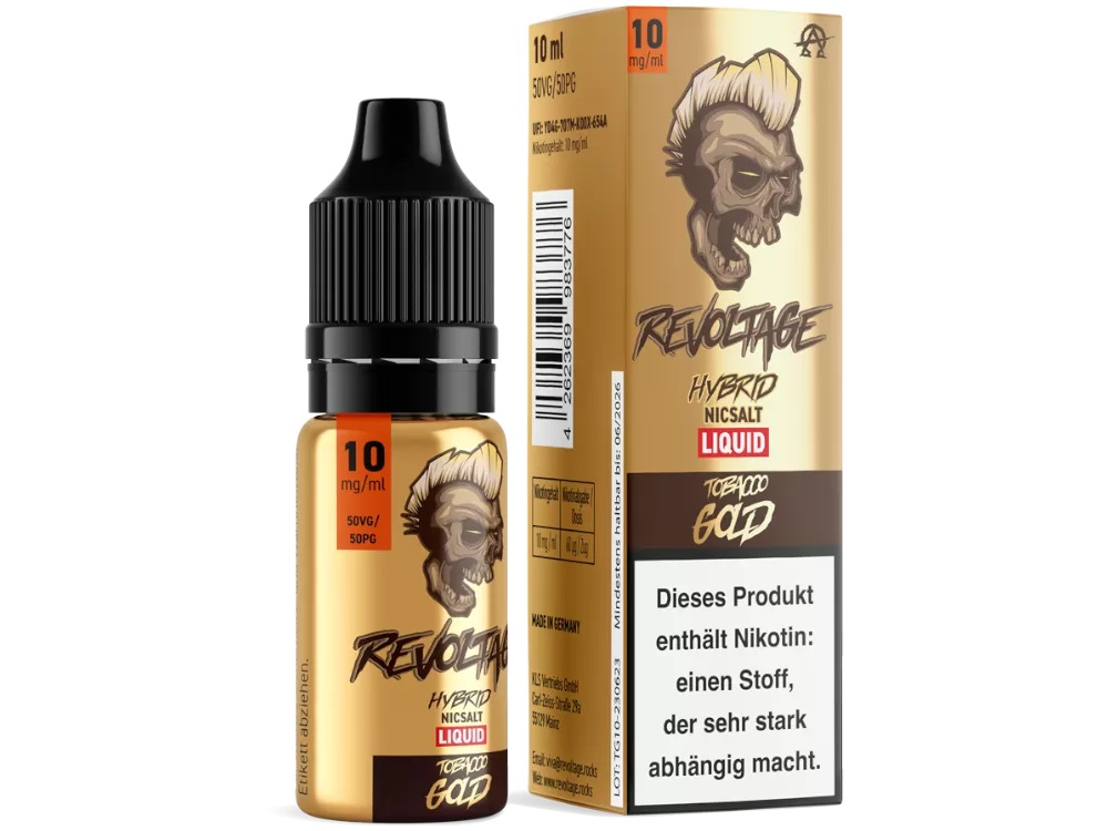 REVOLTAGE Tobacco Gold 10mg/ml Liquid 10ml