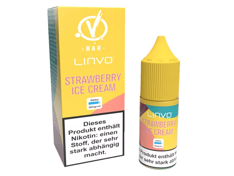 LINVO - Strawberry Ice Cream Nikotinsalz Liquid 20mg/ml