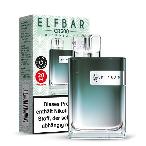 ELFBAR Crystal CR600 Pineapple Blueberry Kiwi Einweg E Zigarette 20mg/ml