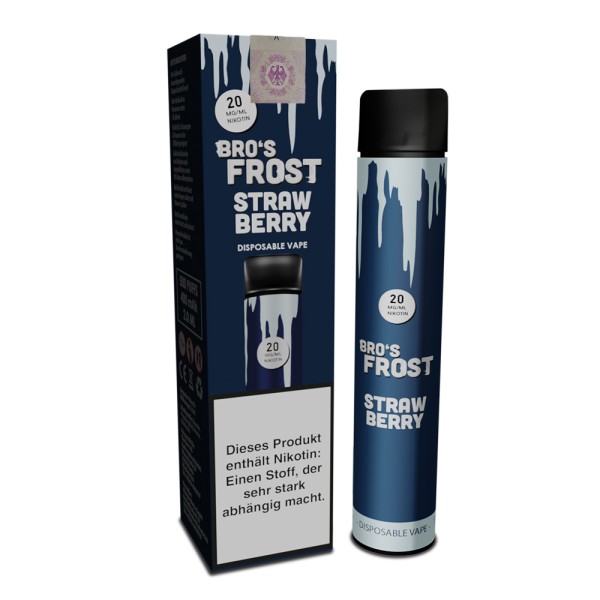 The Bro's Frost Disposable - Einweg E-Zigarette 20mg/ml - Strawberry - Erdbeere