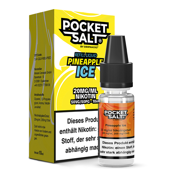 Pocket Salt Pineapple Ice Nikotinsalz Liquid 20mg/ml by Drip Hacks