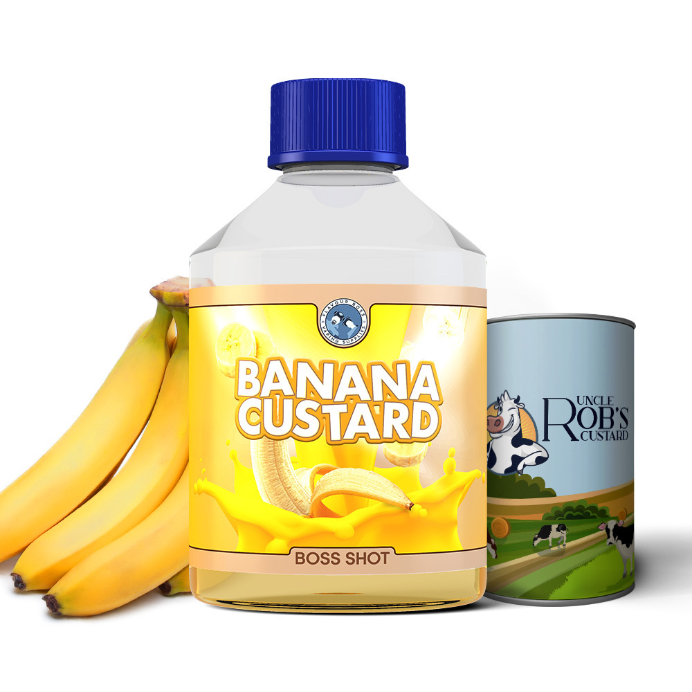 BOSS SHOT Banana Custard by Flavour Boss 500ml