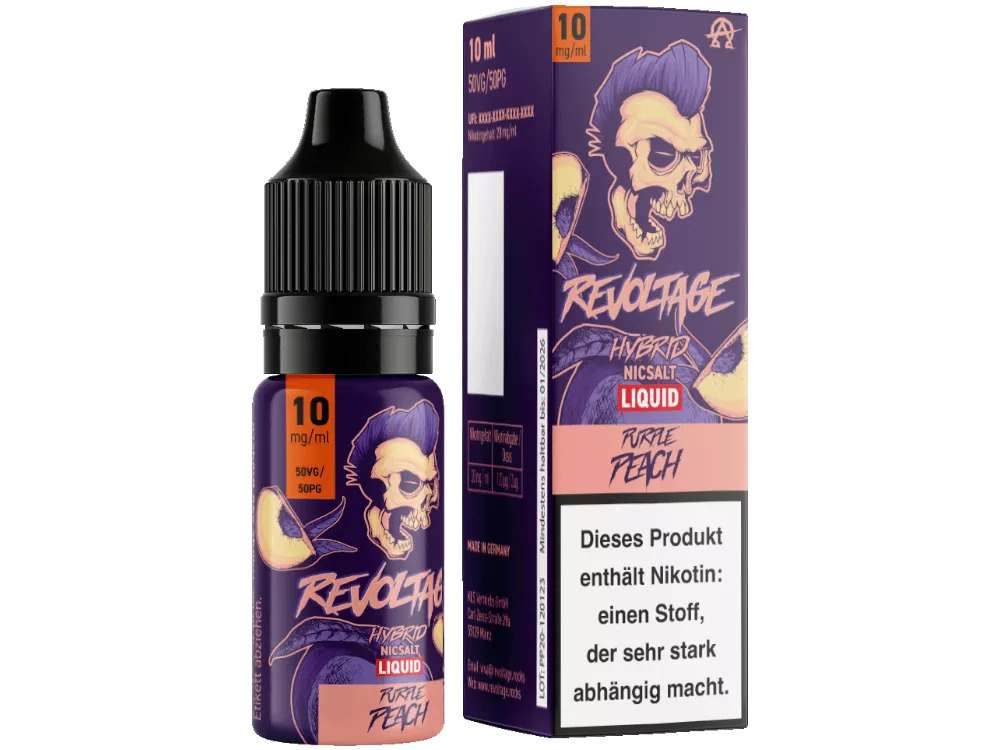 REVOLTAGE Purple Peach Liquid 10mg/ml - 10ml 