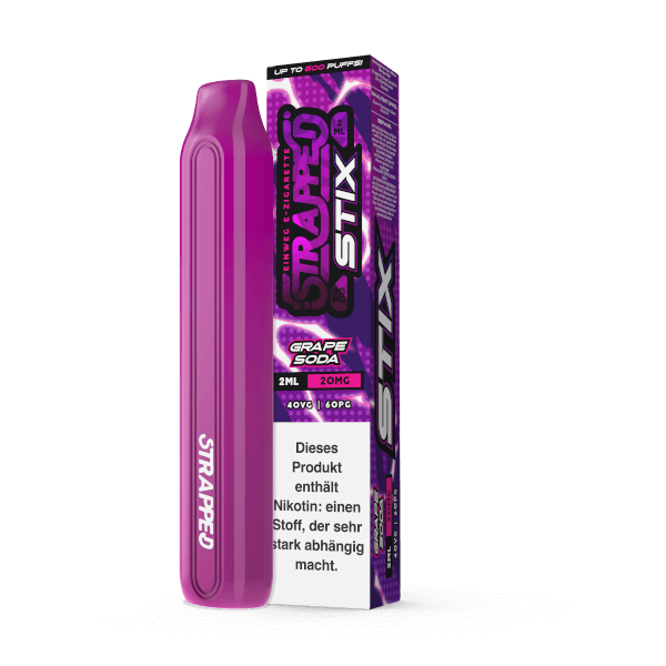 Strapped STIX Grape Soda Einweg E-Zigarette 20mg/ml *Abverkauf*