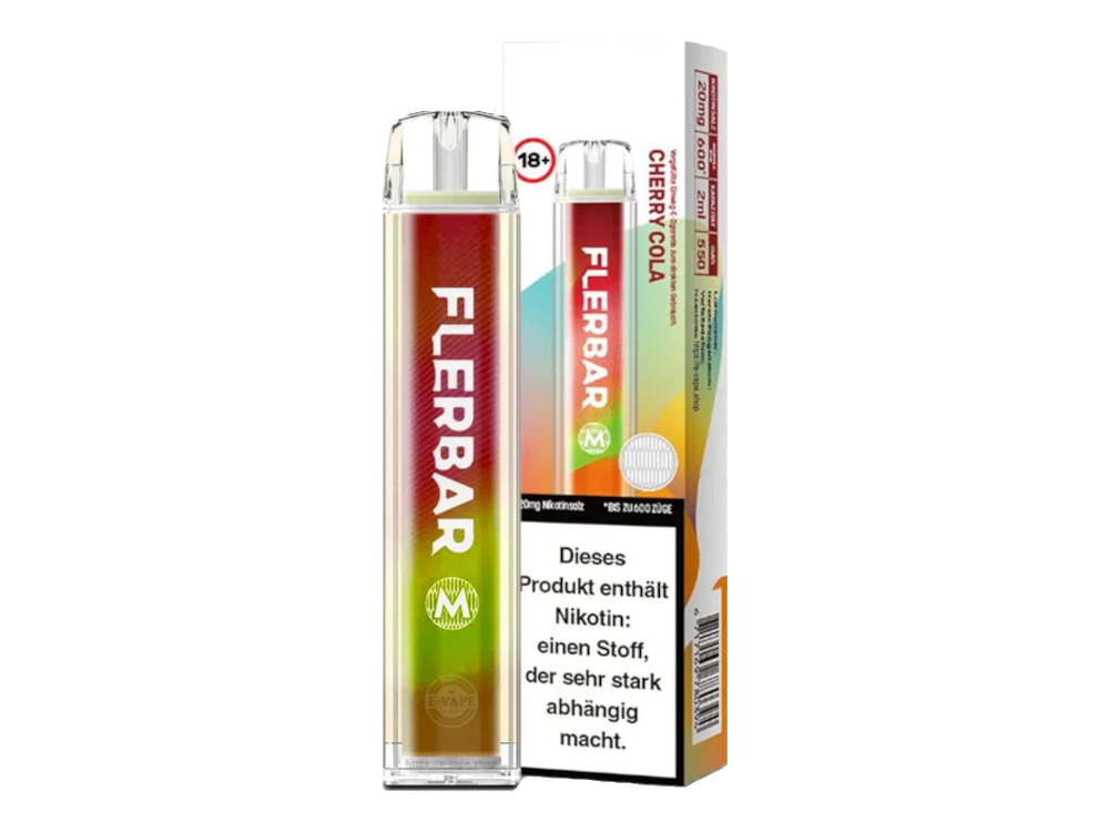 FLERBAR | Einweg E Zigarette mit Nikotin CHERRY COLA 20mg/ml