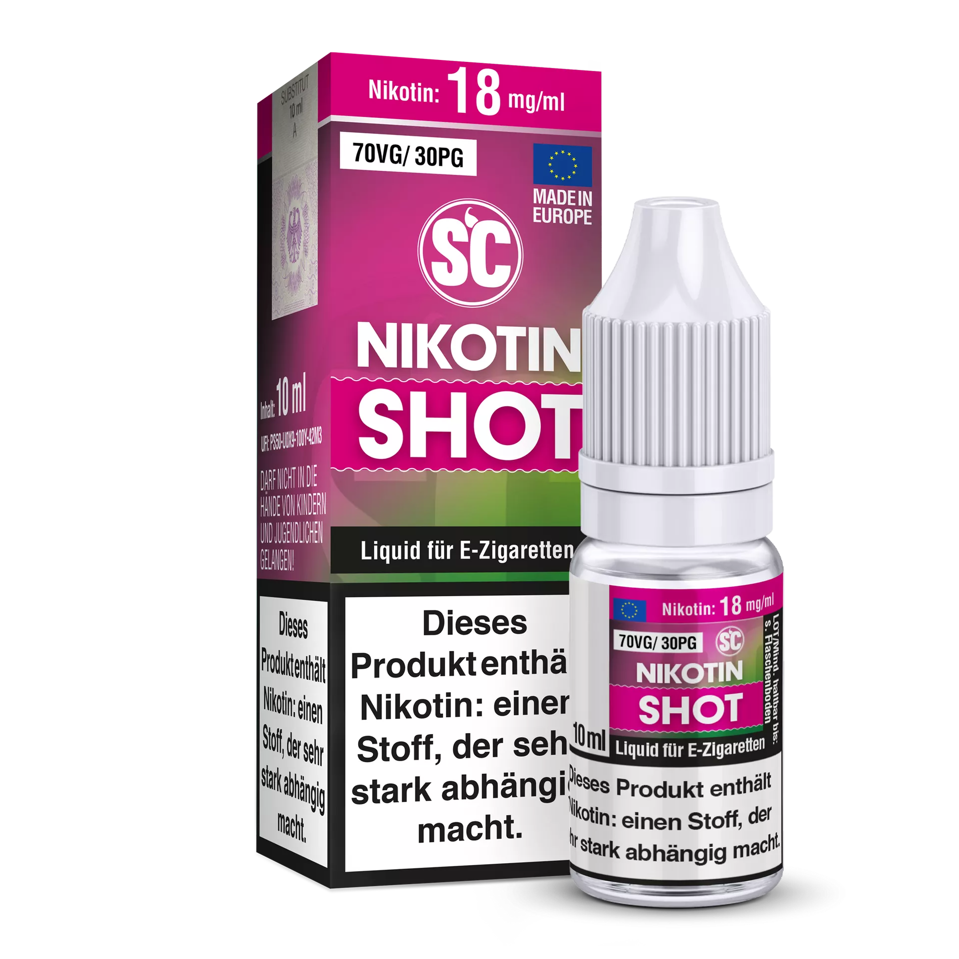 SC Nikotin Shot 18mg/ml  - 70/30 - 10ml