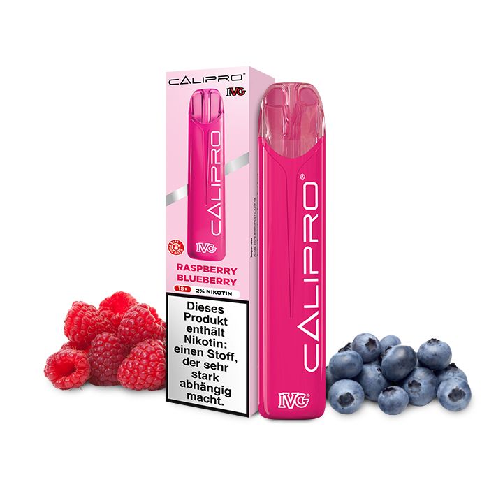 IVG Calipro Raspberry Blueberry Einweg E-Zigarette 20mg/ml