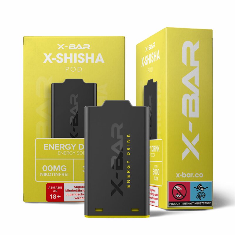 X-Shisha Pod Energy Drink Nikotinfrei by X-BAR