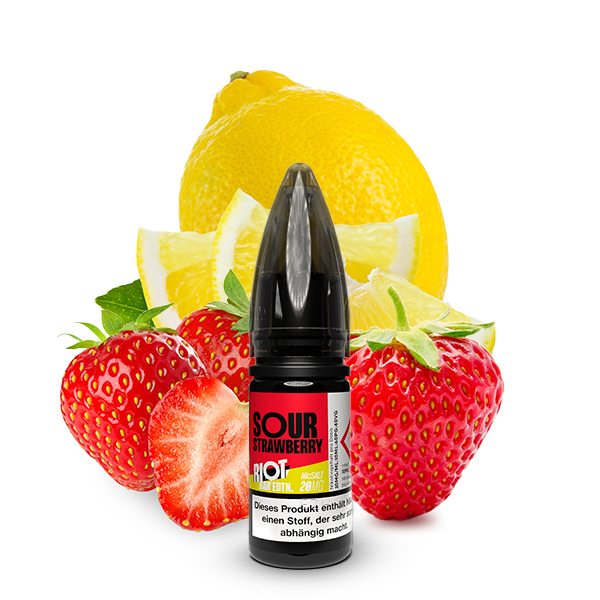 RIOT SQUAD Bar Edition Sour Strawberry 20mg/ml Liquid 10ml