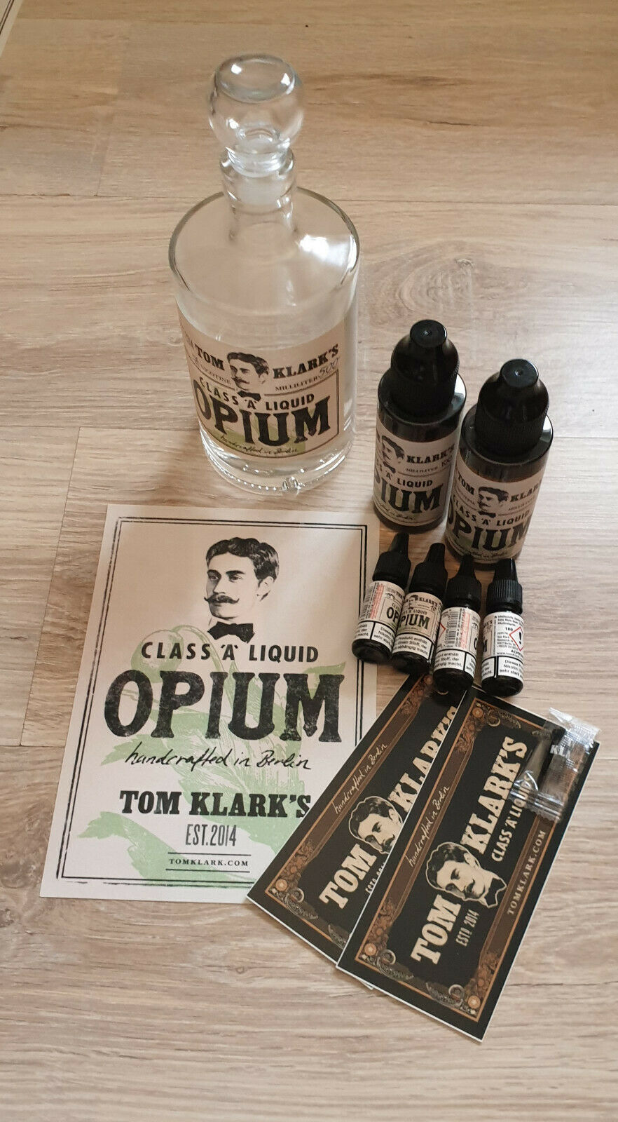 TOM KLARK Opium Premium Liquid 240ml - 3mg inkl. Glasflasche *Spezial nur 1 x verfügbar!*