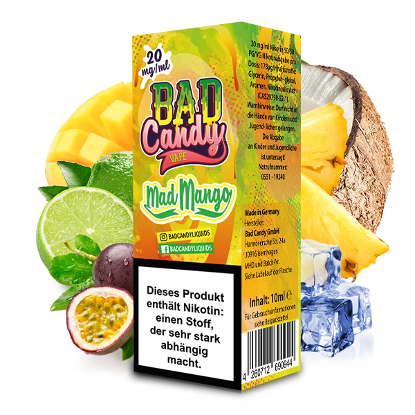 BAD CANDY Mad Mango 20mg/ml Liquid 10ml 