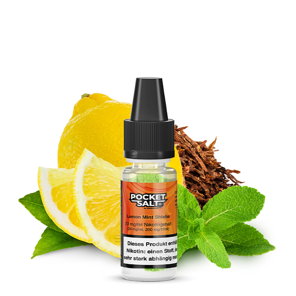 Pocket Salt Lemon Mint Shisha Nikotinsalz Liquid 20mg/ml by Drip Hacks