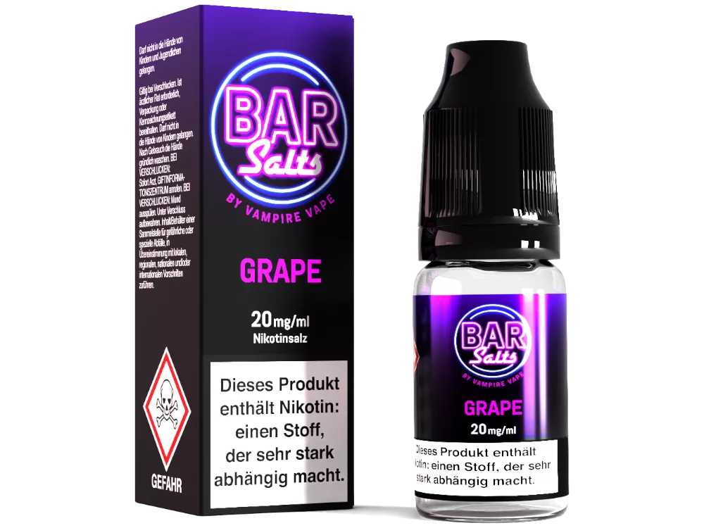 Bar Salts GRAPE by Vampire Vape 20mg/ml Liquid 10ml