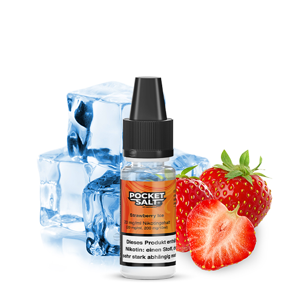 Pocket Salt Strawberry Ice Nikotinsalz Liquid 20mg/ml by Drip Hacks 