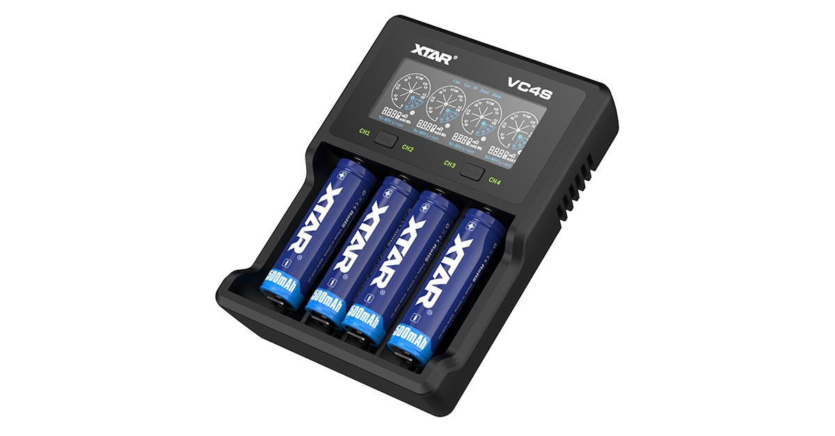 XTAR VC4S USB LCD Ladegerät LI-ion / Ni-MH Battery Charger