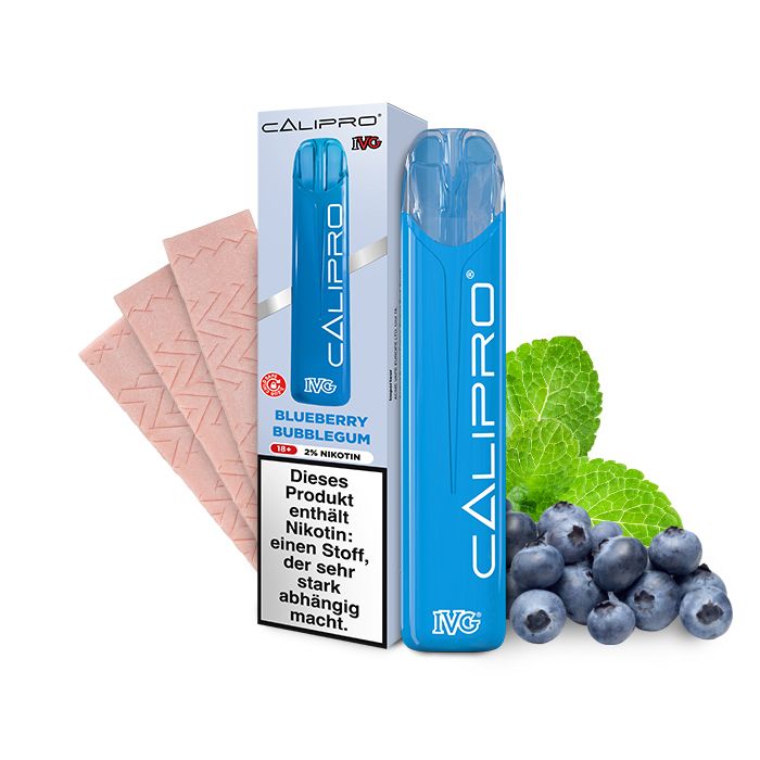 IVG Calipro Blueberry Bubblegum Einweg E Zigarette 20mg/ml