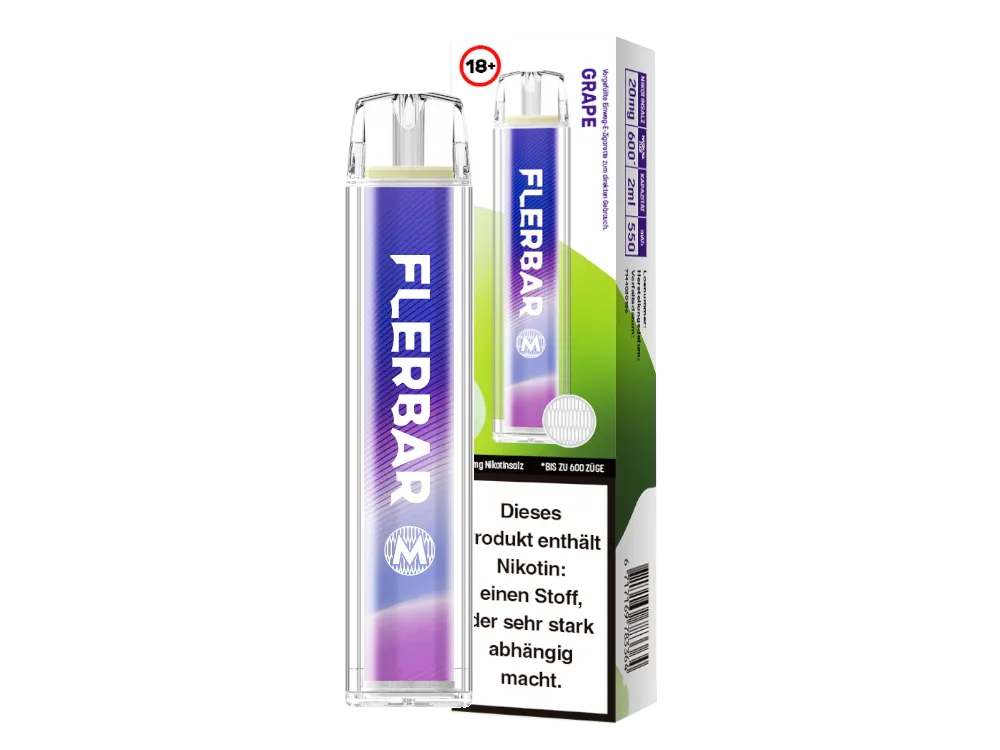 FLERBAR M Grape Einweg E Zigarette 20mg/ml