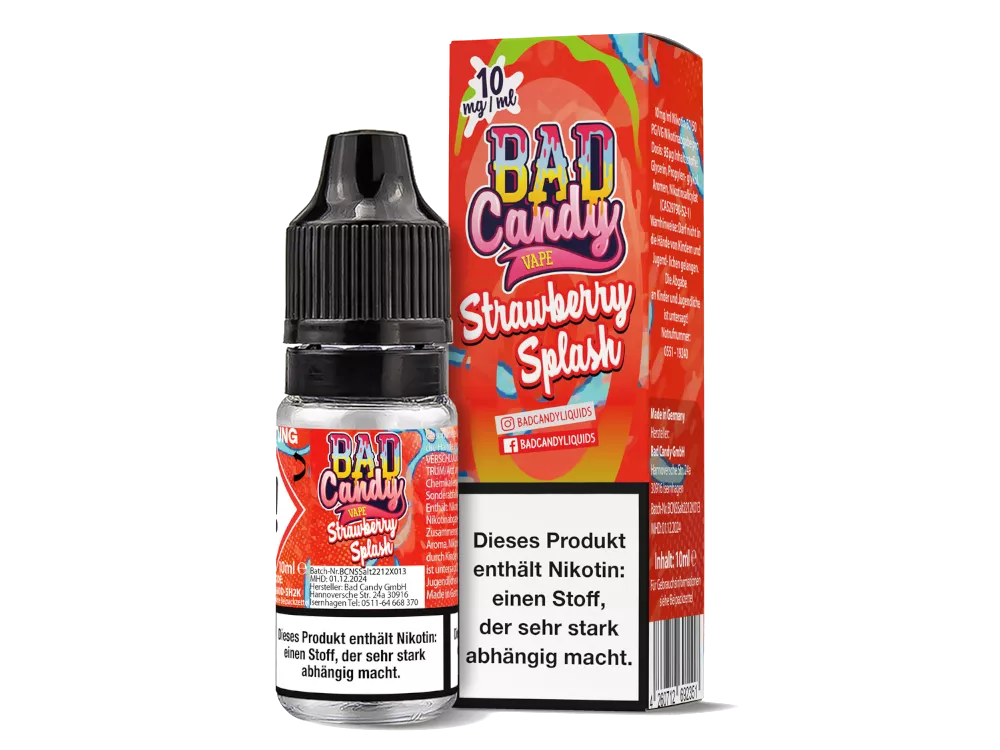 BAD CANDY Strawberry Splash 10mg/ml Liquid 10ml