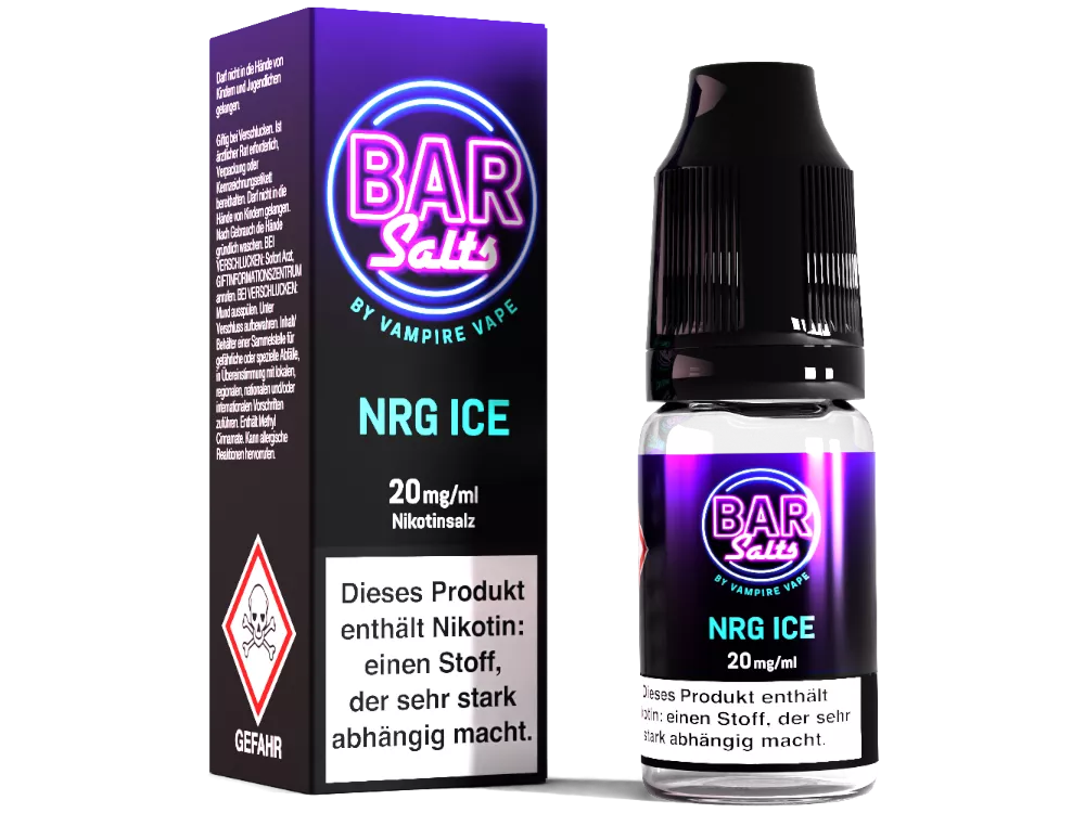 Bar Salts NRG ICE by Vampire Vape 20mg/ml Liquid 10ml