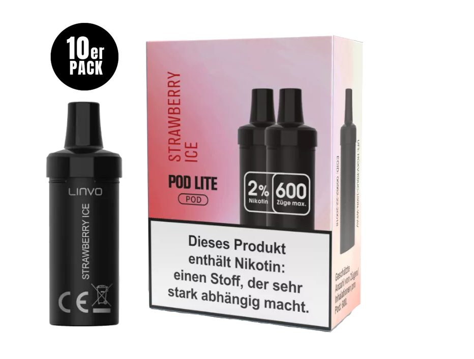 LINVO Pods Strawberry Ice Cartridge 20mg/ml 10er Pack