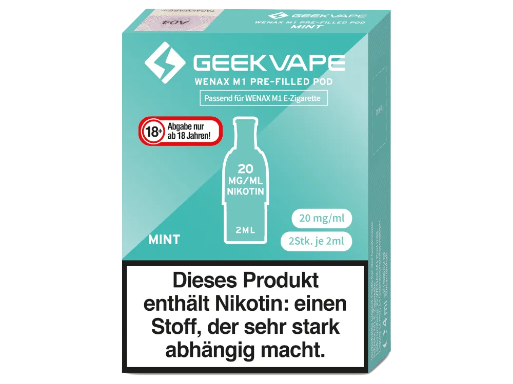 Geekvape Wenax M1 Pods Mint 20mg/ml 2 Stück